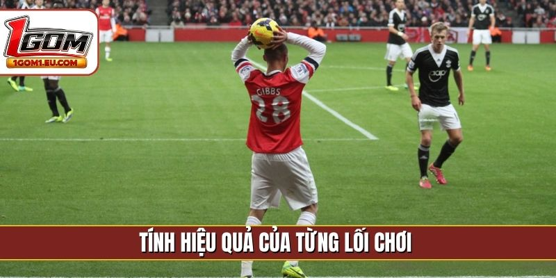 Tính hiệu quả của từng lối chơi